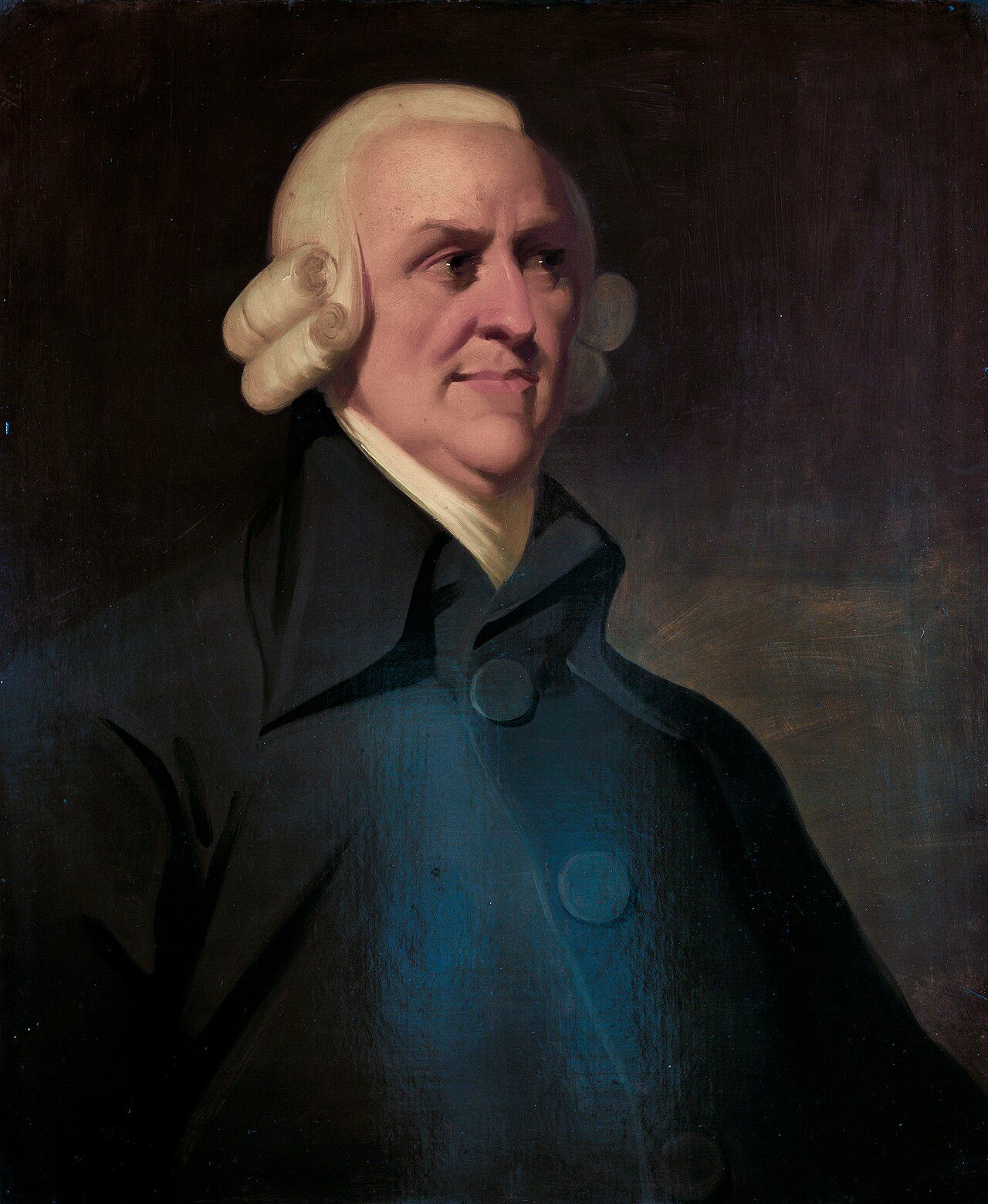 Retrato grabado de Adam Smith de perfil, basado en el medallón de James Tassie de 1787.