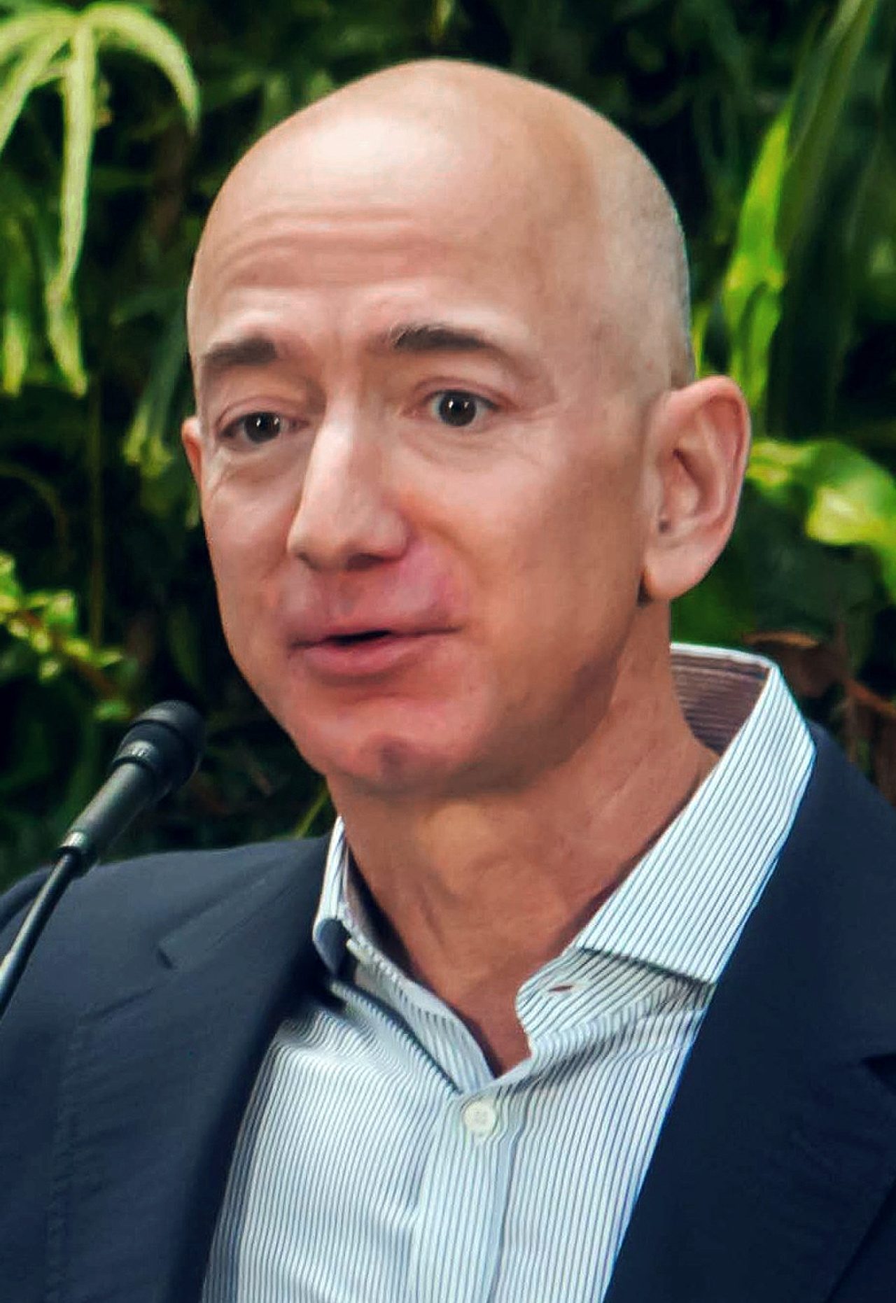 Jeff Bezos durante la inauguración de las Amazon Spheres en Seattle, 2018.
